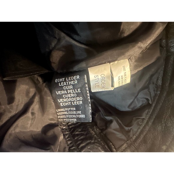 Vintage 32x30 Jinglers Black Genuine Leather Motorcycle Pant Touring Lace-Up - Picture 7 of 9